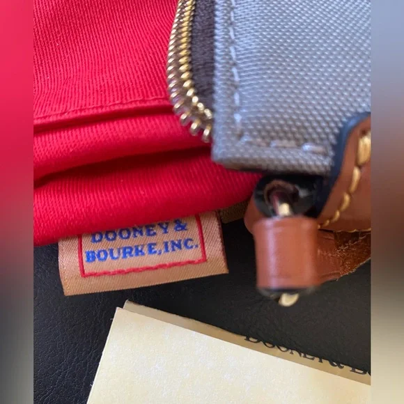 Dooney & Bourke Gray Canvas Pouchette Crossbody NWT - Picture 10 of 13